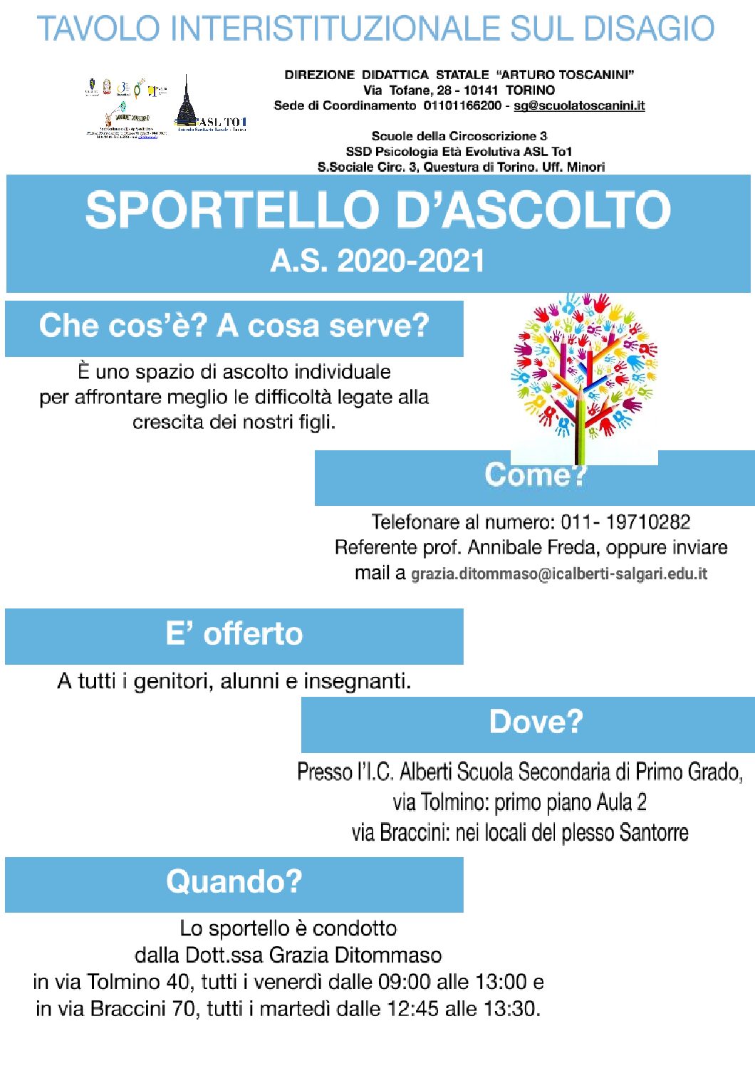 Sportello d’ascolto secondaria